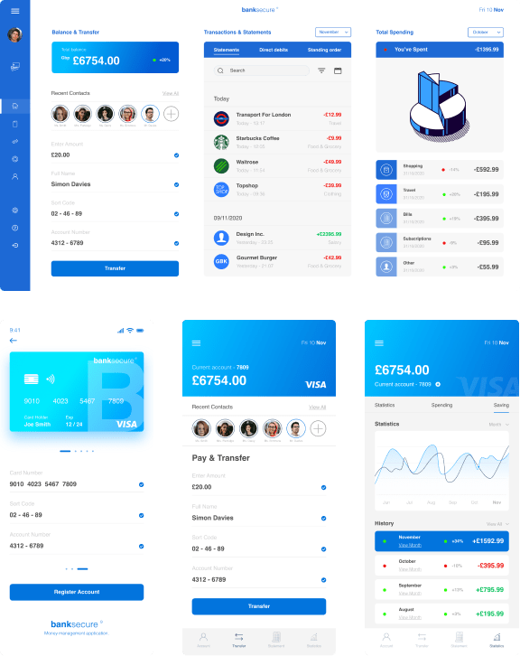 Examples from Julian's portfolio